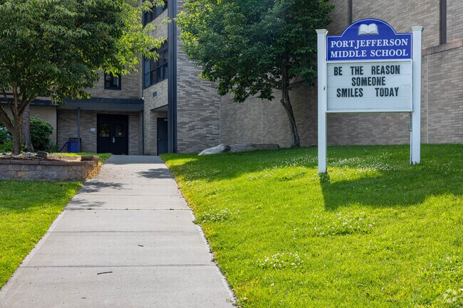 Port Jefferson Middle School serves grades 6-8 and receives an overall Niche score of A.