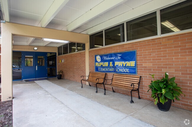 Rufus E Payne Elementary entrance in Jacksonville, FL.