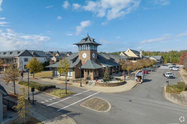 The Clock Tower marks the entrance to the community.