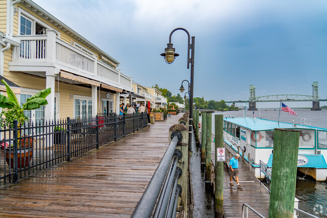 Wilmington's River Walk District is a popular destination for Sunset Park residents.