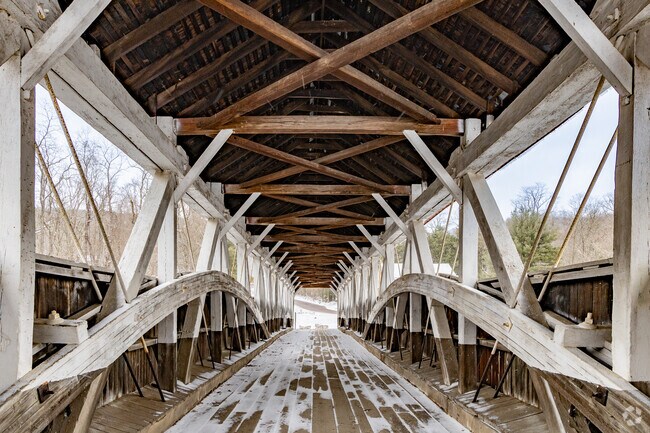 Covered bridges are a popular attraction in Middlecreek Township.