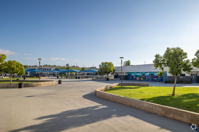 A view of the spacious Citrus Hill High School campus in Perris.