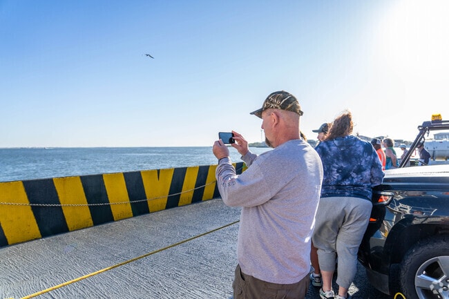 Fort Crockett is just minutes away from the Galveston-Bolivar ferry, which is free to ride.