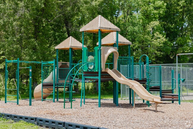 Pepperhill Park in Forest Hills has a small playground for kids to explore.