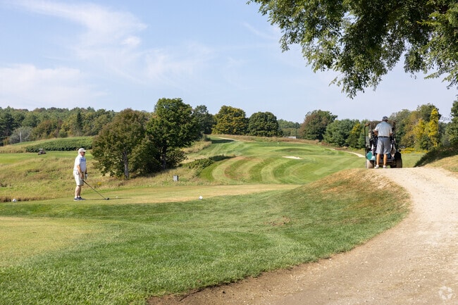 The 5th hole at Fox Ridge Golf Club in Auburn is a scenic spot for a nice drive.