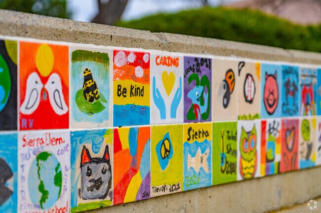 One of a kind student art pieces come together at Sierra Elementary School.