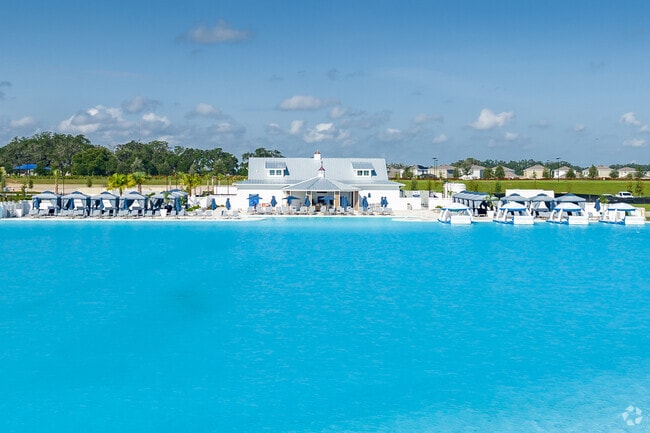 Mirada's lagoon in San Antonio features an adult section for quiet days by the water.