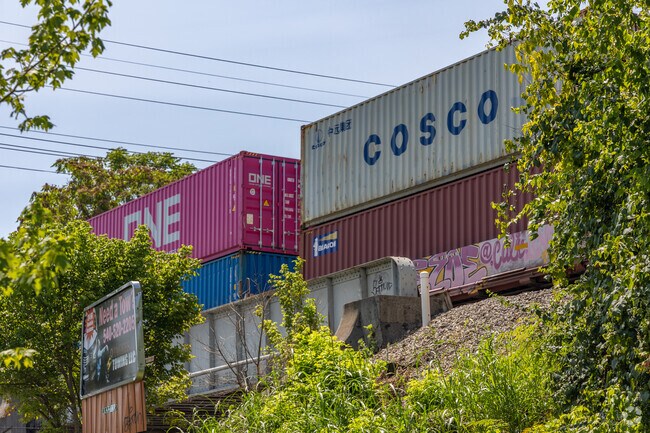 Lots of green spaces mixed with industrial areas makes for unique scenery in Riverdale.