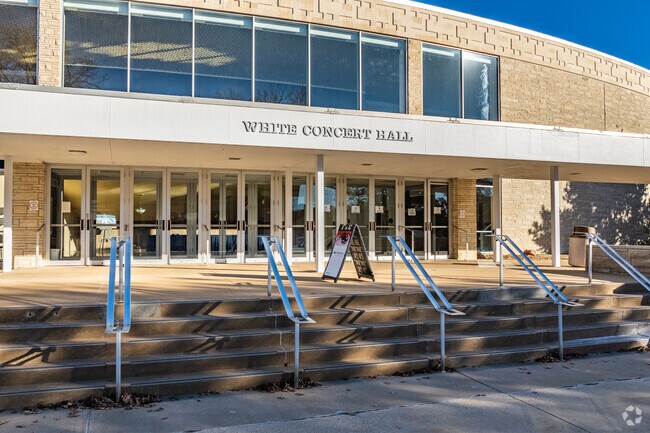 The White Concert Hall hosts preforming arts shows put on by Washburn University.