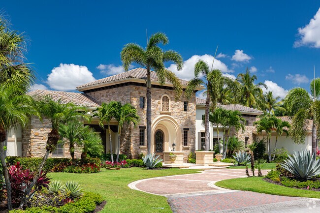 Quail West features many Spanish villa style homes with ornate decor and luxurious materials.
