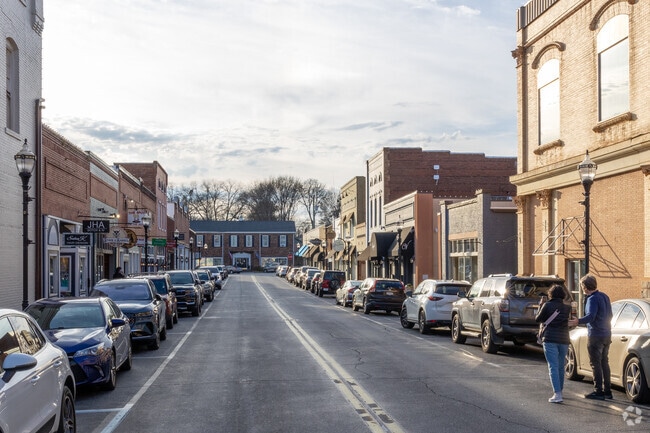 Ram Cat Alley is the anchor of Seneca's downtown shopping district.