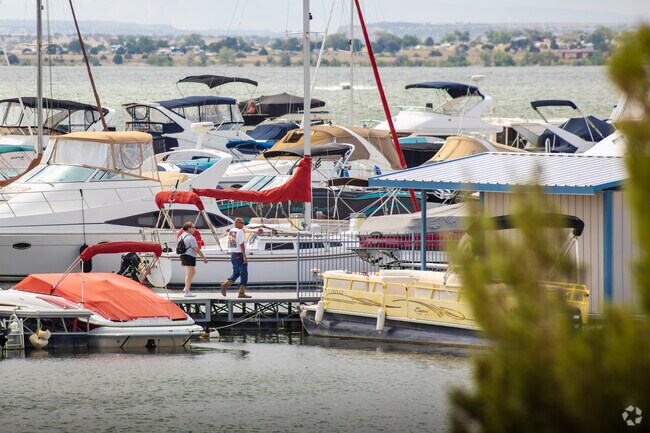Lake Pueblo State Park has a great marina for boats.