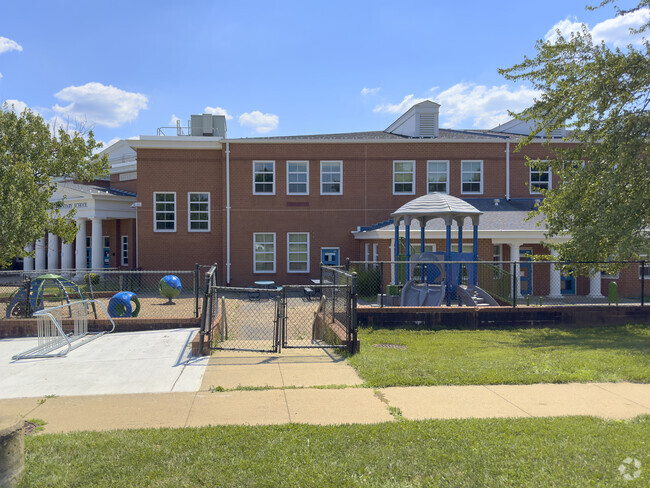 Rachel Carson Elementary School playground keeps children active.