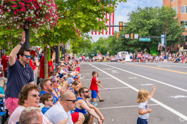 Families come out from many areas around town for the Pottstown GoFourth July 4th Parade.