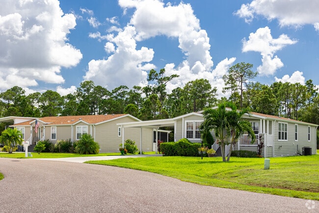 Homes in Laredo & Country Lakes include manufactured homes in private communities.