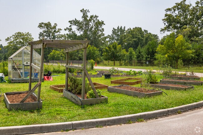 Palmetto Scholars Academy in North Charleston has a beautiful garden for students to enjoy.