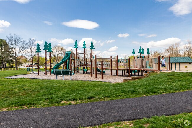 The playground at Stevens Park is ripe for adventure.