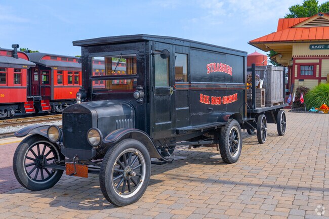 Many old modes of transportation are on display at the Railroad Museum of Pennsylvania.