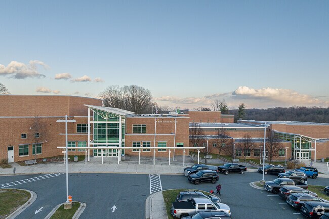 North Harford High School is the home of the Hawks, and opened in 1950 subsequent renovations.