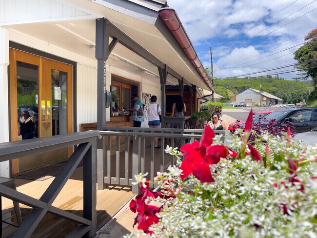 Natural flora thrives not just in the jungle, but even outside shops like the Lawai Market.