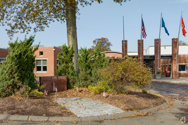 Conard High School Memorial Stone.