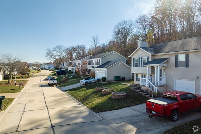 Vinyl siding and shutters are a common architectural feature on the homes in Barnhart.