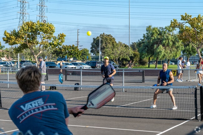 Huntington Beach's Edison Park provides fields, courts, and play areas for everyone.