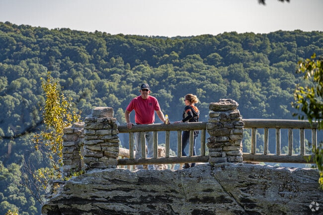 People come from miles around to experience the lookout in Coopers Rock Forest near Cheat Lake.