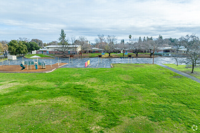 Play on the fields at Grand Oaks Elementary School.