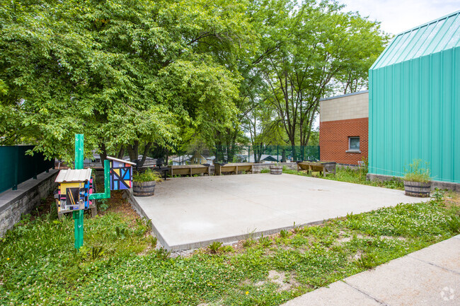 Cattell Elementary School has many spots for gardens around the Highland Park school.