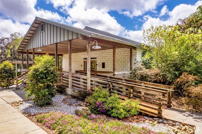 The Historic Largo Feed Store and Museum, a rentable venue and staple in the community, is located in Largo Central Park.
