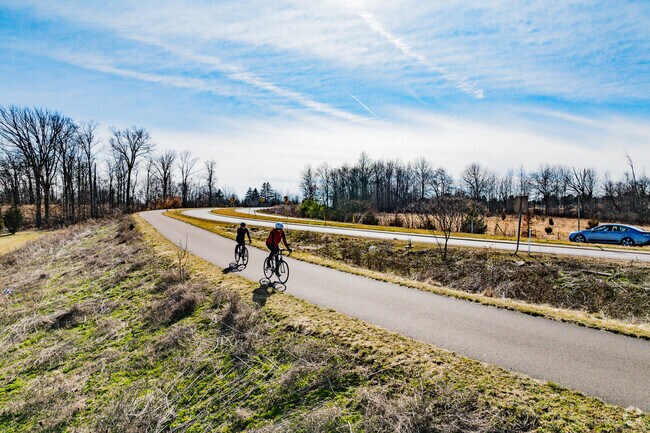 Cyclists frequent the 202 Parkway Trail for eight miles of scenic views.