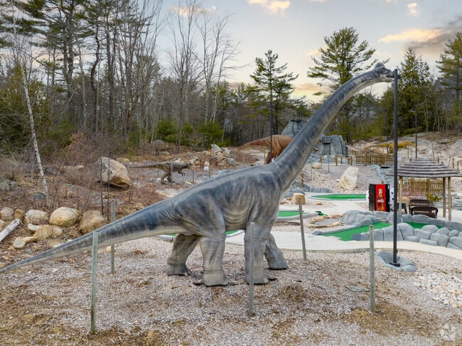 Raptor Falls Mini Golf features dinosaur theming off Route 1 in Arundel.