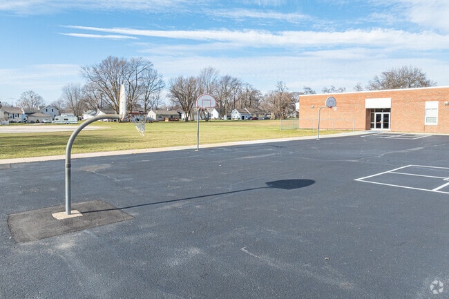 Basketball courts & a multi-use field are available to the students at Coal City Intermediate.