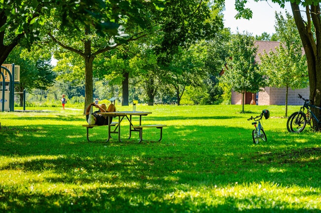 Enjoy some rest in the shade at one of Holiday Hills parks.