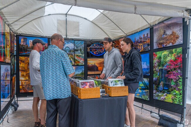 The Edina Art Fair is held at 50th and France in Edina at the end of May.