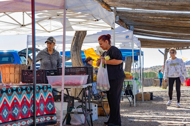 The Pojoaque Farmers Market offers local produce and goods.