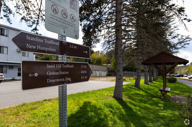 The town of Pepperell allows access to an 11 mile bike trail to support seasonal activities.