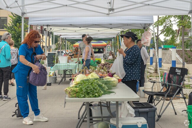 Rochester's farmers market is open on Wednesdays.