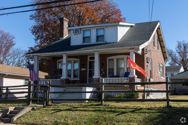 Souderton’s brick homes offer vintage charm and welcoming porches.