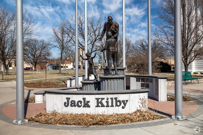 There is a statue of Jack Kilby along Main Street in Great Bend.