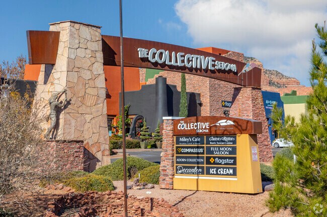 Find shopping and dining at The Collective Sedona in Village of Oak Creek (Big Park).