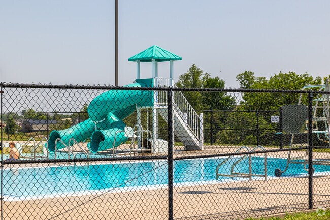 Wathena’s Municipal Swimming Pool includes two slides, and locals can pay to reserve it for pool parties.