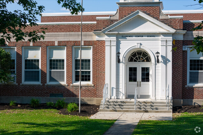 Clarence Center Elementary School has 372 students.