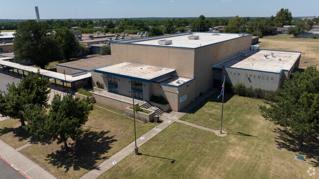 Star Spencer High School has a large area of land in Spencer OK.