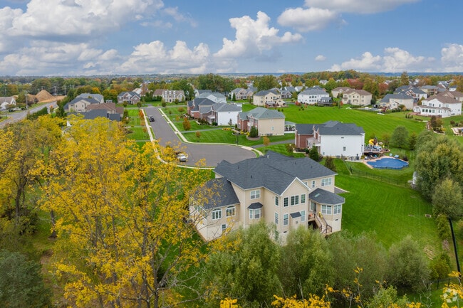 Houses with five or six bedrooms are located within beautiful cul-de-sacs.
