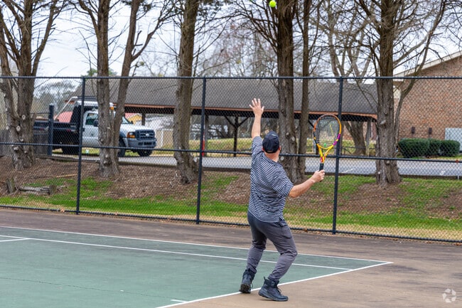Practice your tennis skills at Tyrone's Shamrock Park tennis courts.