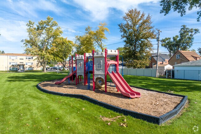 Flippinger Park in Seminary District has a great mulched playground.