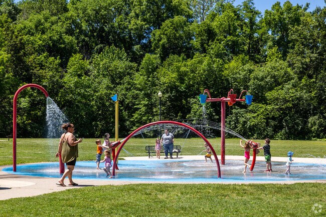 Families are making a splash at Rotary Park in Independence, Missouri.