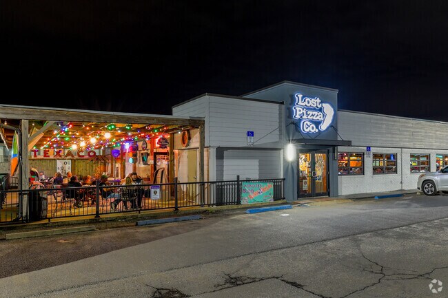 Lost Pizza Co. on Highway 29 is a frequent stop for casual pies.